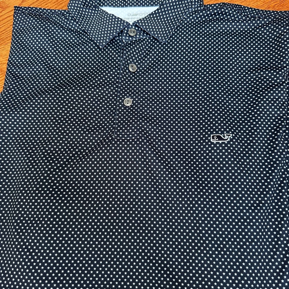 Vineyard Vines Men's Navy Star Shirt